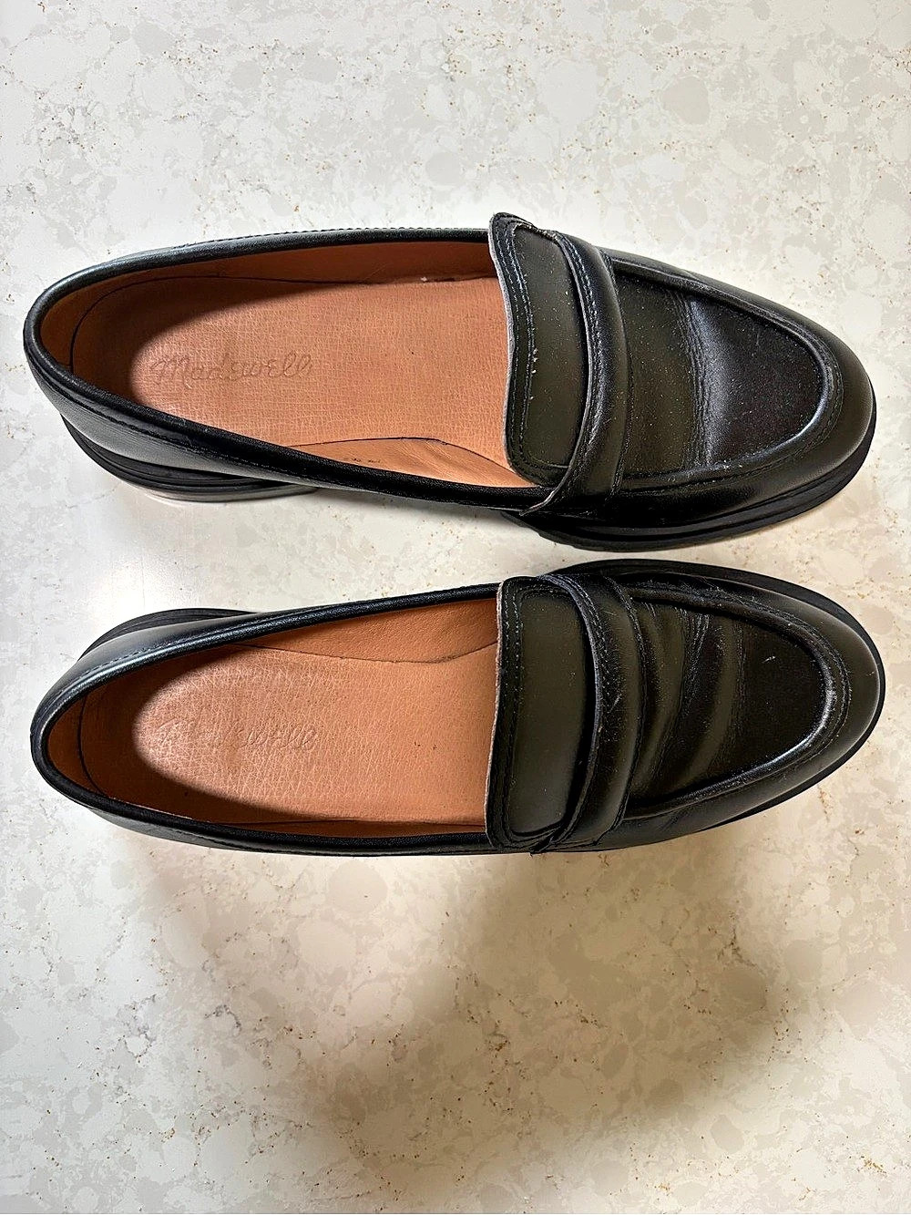 Madewell The Bradley Lugsole Loafer Black Like New
